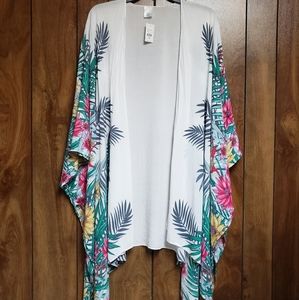 Francesca's Floral Kimono Cardigan - One Size